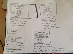 Storyboard for the beat project 